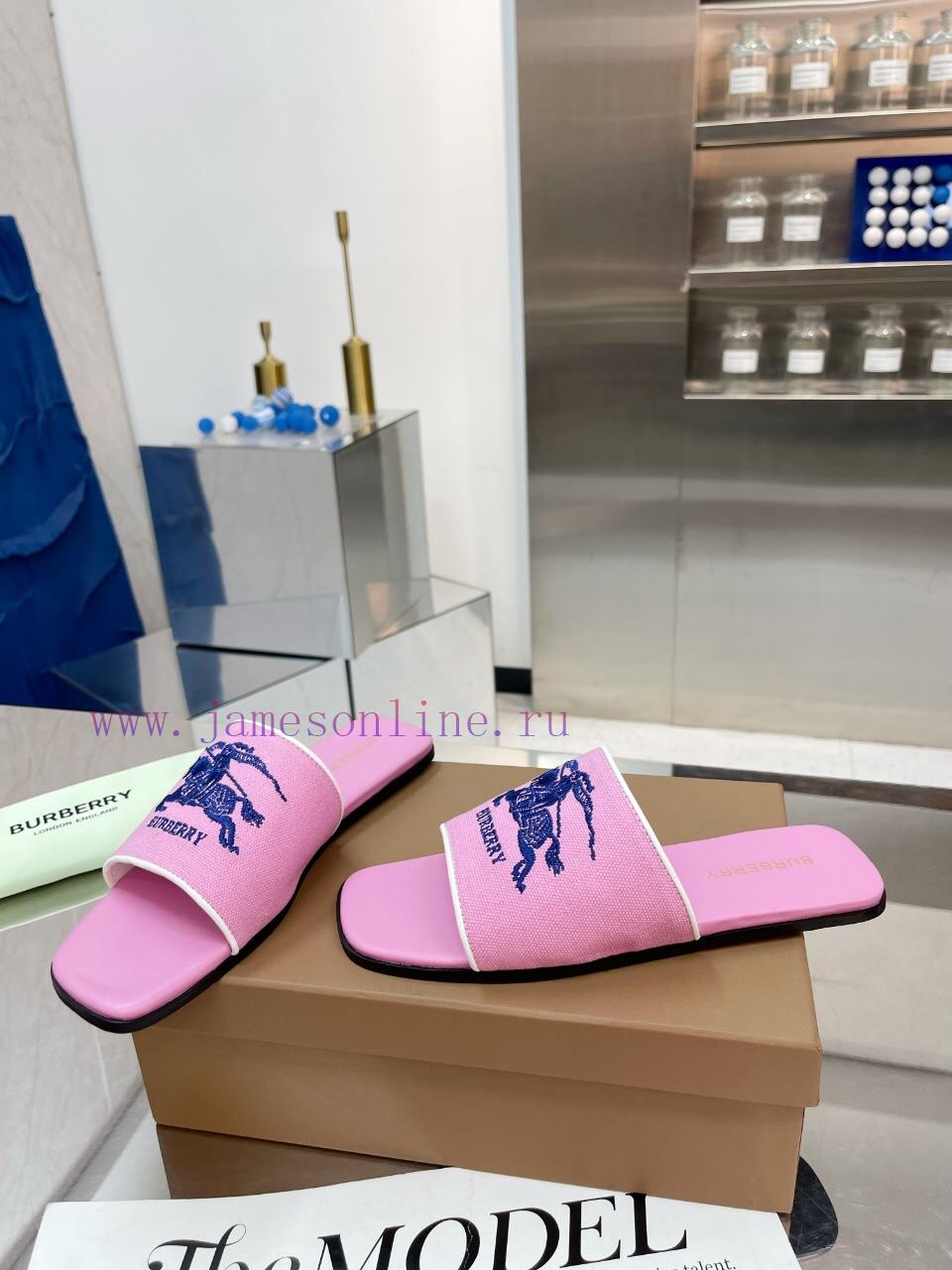 New Product Launch ️ Burberry Thick Heels and Flat Slippers Channel Goods Vulcanized One Ste0sedif52 - Image 5
