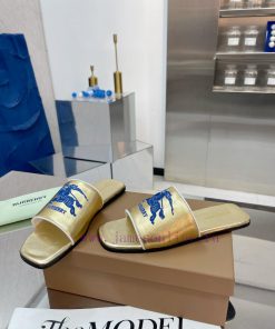 New Product Launch ️ Burberry Thick Heels and Flat Slippers Channel Goods Vulcanized One Steoyscohcj