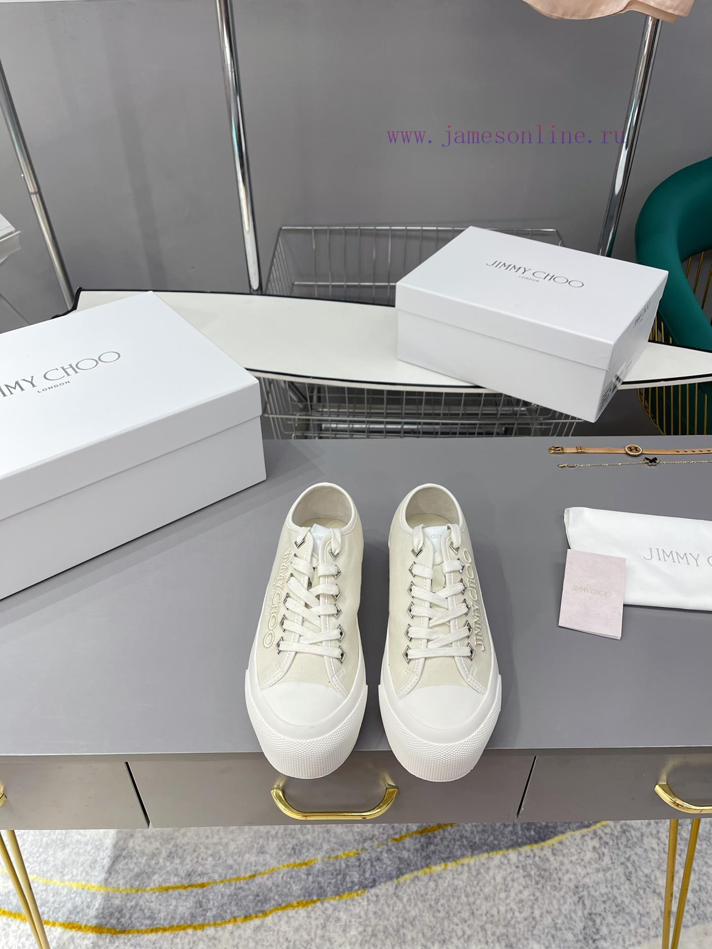 JIMMY CHOO is now available for sale, featuring canvas casual white shoes with the latest crb6uacn1t - Image 2