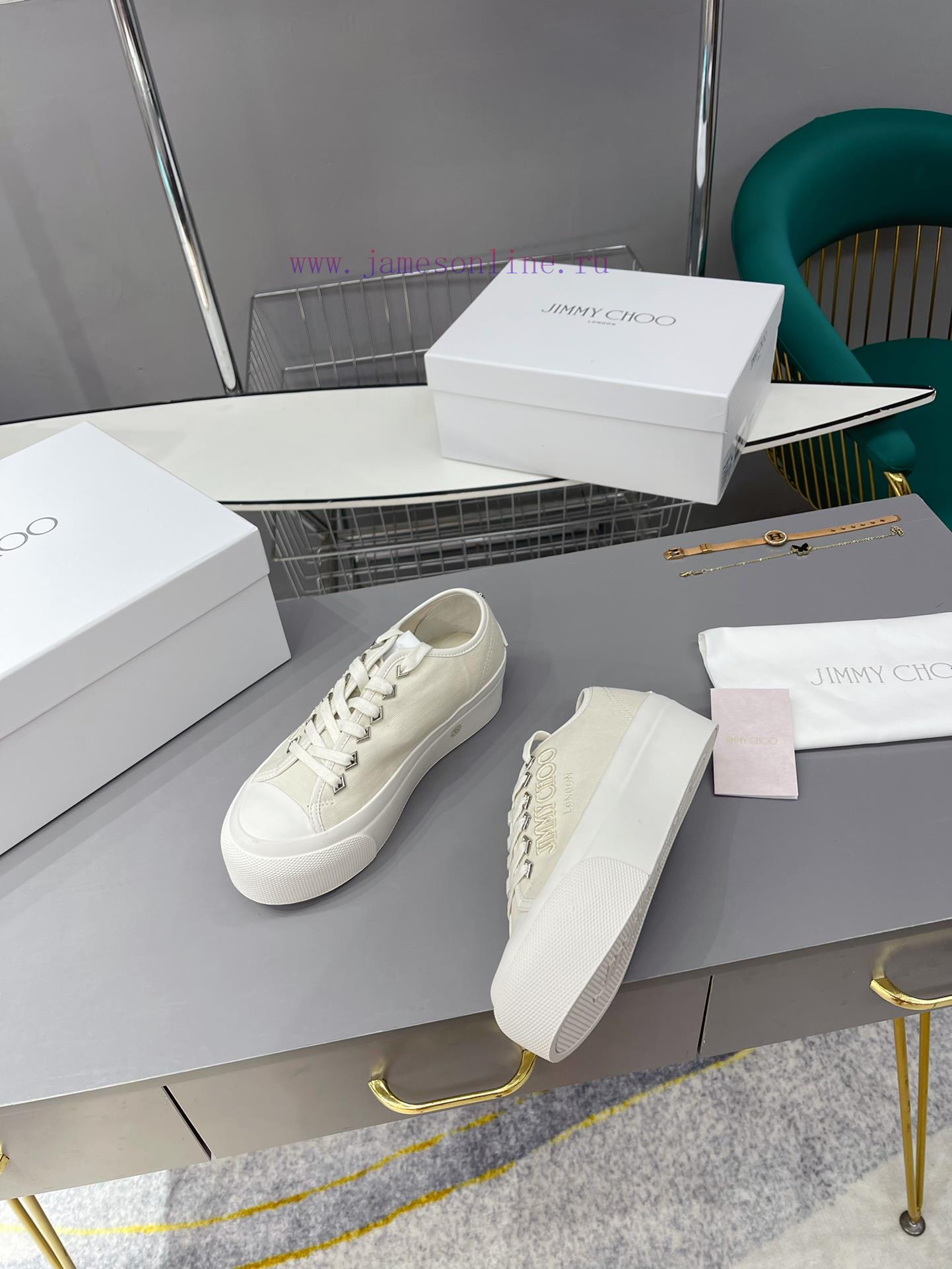 JIMMY CHOO is now available for sale, featuring canvas casual white shoes with the latest crb6uacn1t - Image 4