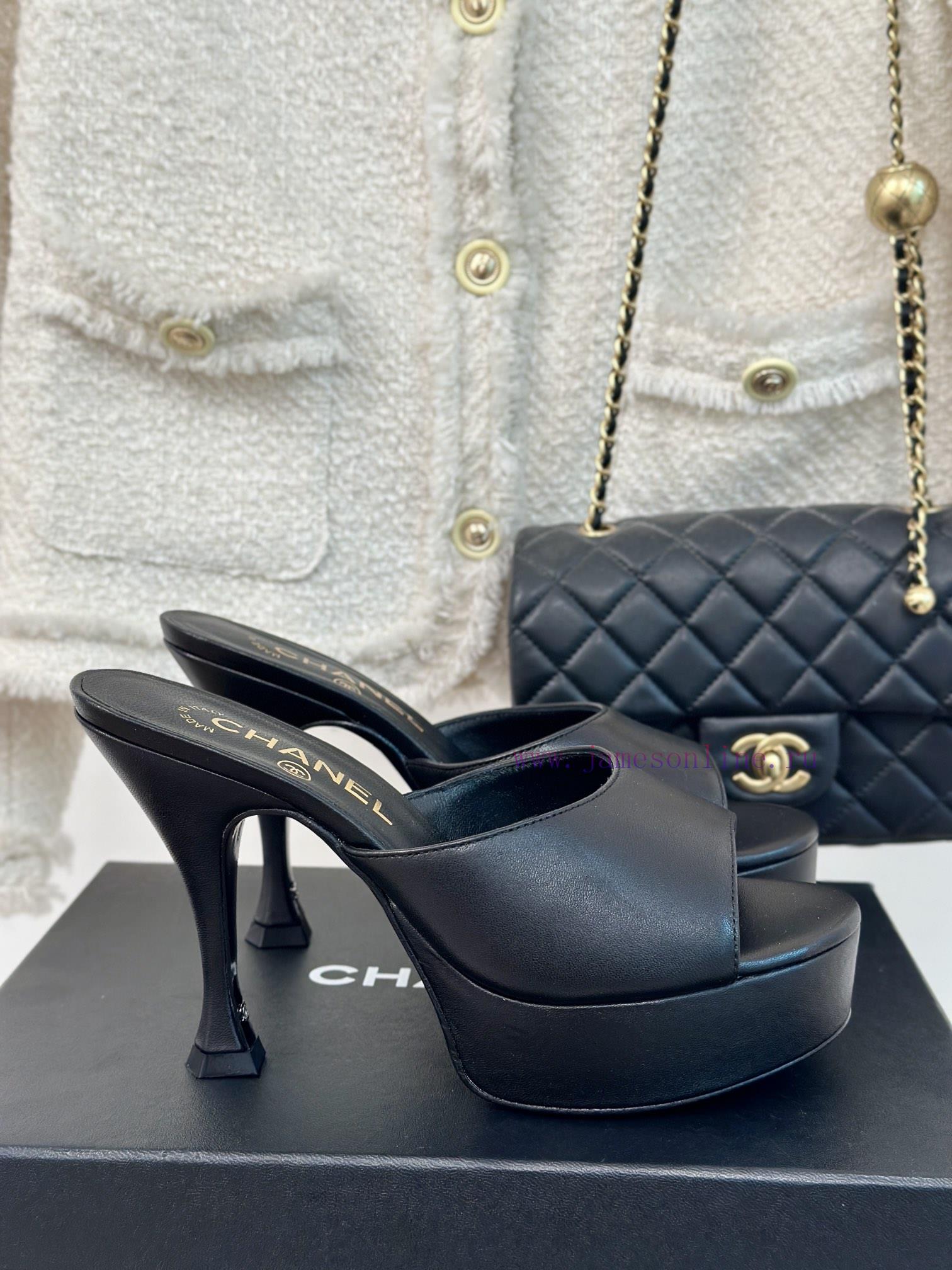 Chanel | Chanel 24P New Product ShowWaterproof platform double C high-heeled slippersParis Fcpdvd7vx - Image 2