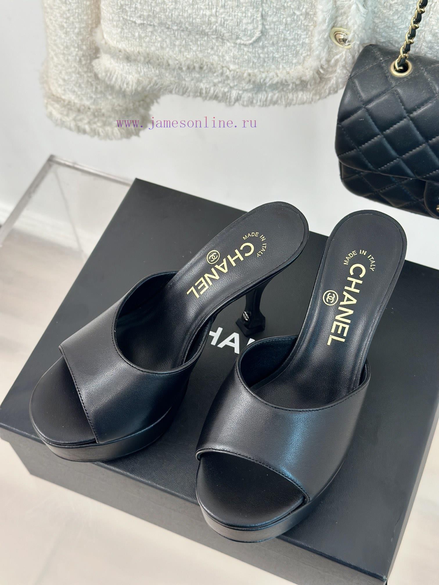 Chanel | Chanel 24P New Product ShowWaterproof platform double C high-heeled slippersParis Fcpdvd7vx - Image 3
