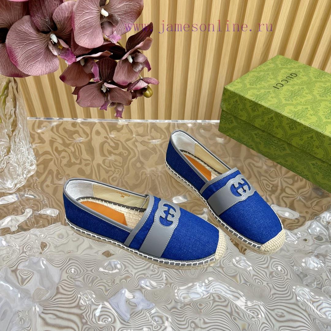 Gucci24Ss synchronously updates spring and summer new Gucci popular fisherman half trailer/st2lu7h6n - Image 8