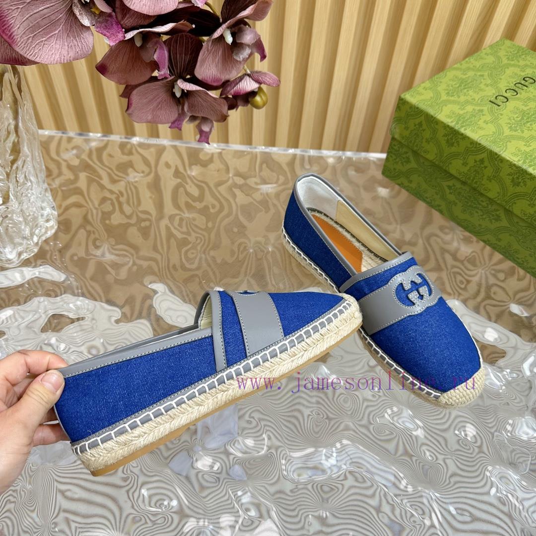 Gucci24Ss synchronously updates spring and summer new Gucci popular fisherman half trailer/st2lu7h6n - Image 9