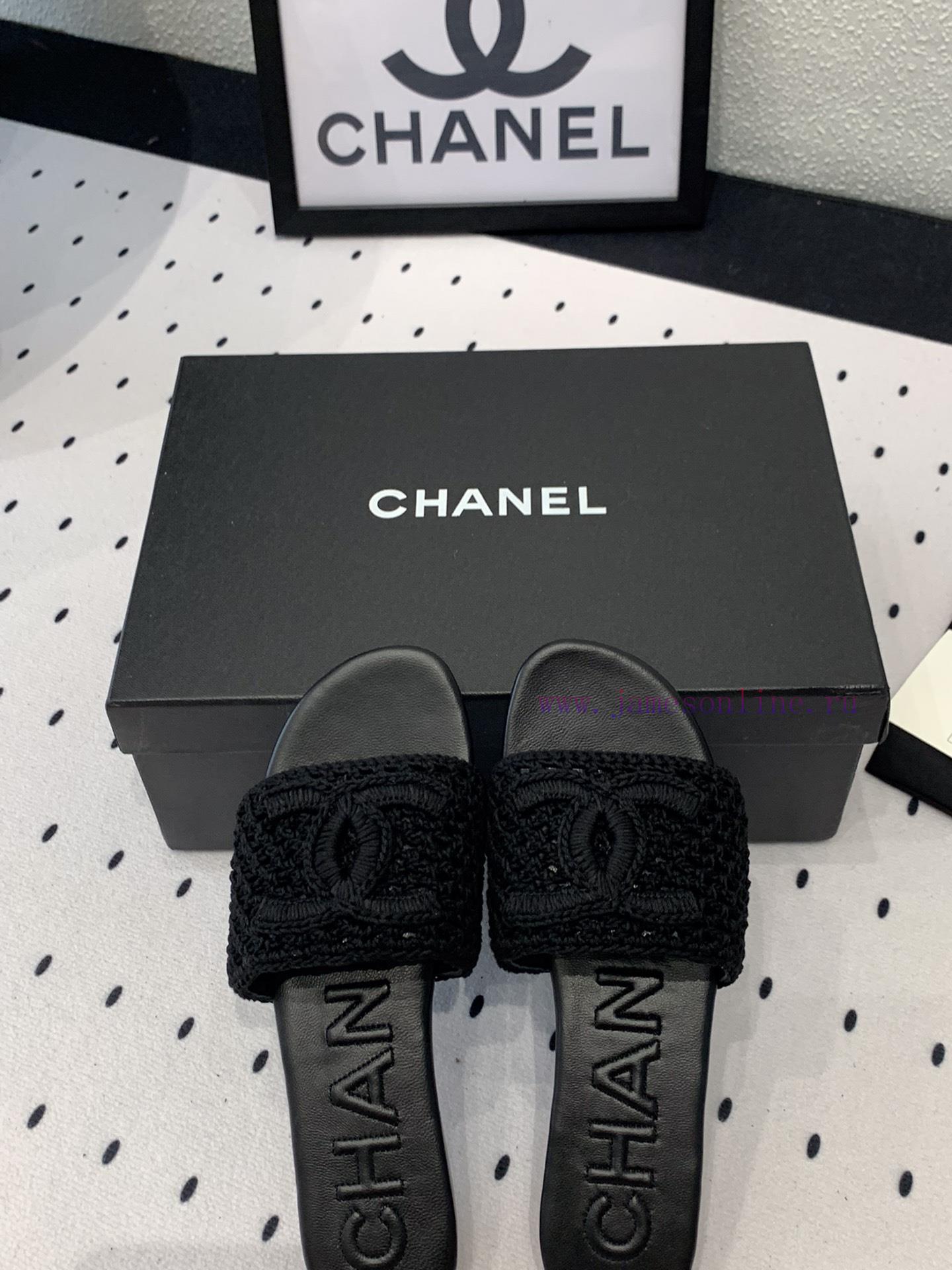 Chanel's new flat slippers are a top of the line summer must-have cooler series. The upper imbmkamg0 - Image 8