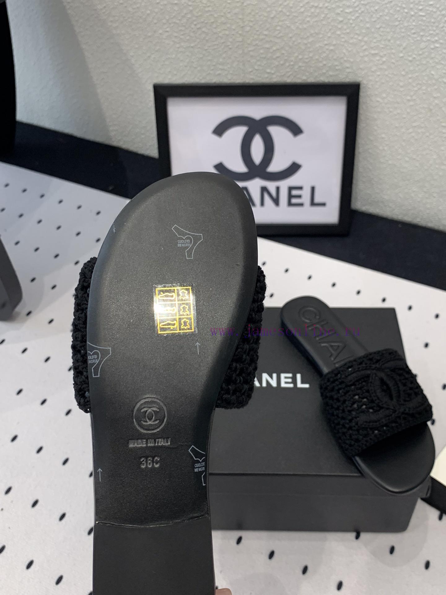 Chanel's new flat slippers are a top of the line summer must-have cooler series. The upper imbmkamg0 - Image 10