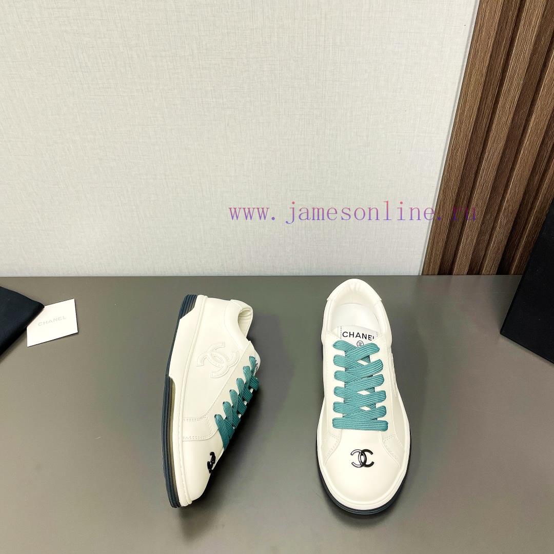 Top tierChanel C Home 2024 vs Spring/Summer Hot Leisure SeriesChanel white shoes casual shoe9a9aym30 - Image 5