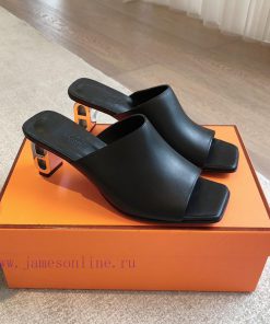 Hermes...  6cm flat bottomed slippers2024 New Products+Explosive SeriesGenuine leather outso1c0lyj80
