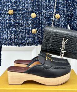 TOD's Classic Explosive Thick Bottom Metal BuckleHalf drag seriesOriginal customized calf ledj9p8t3m