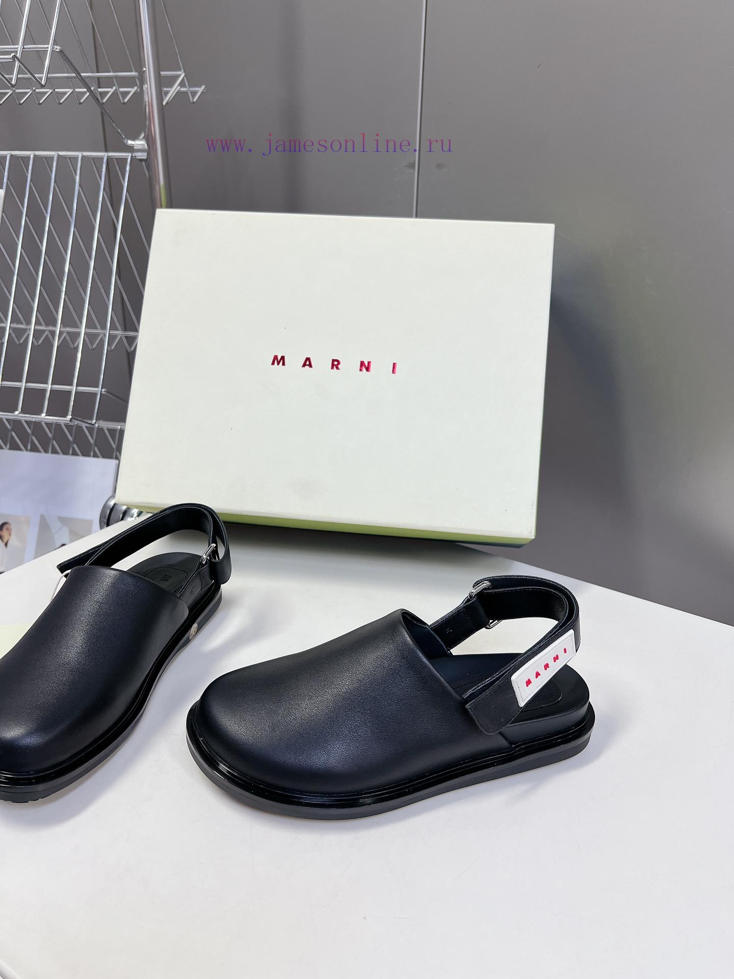 Marni's new spring and summer cross strap sandals are designed with contrasting colors for ayzuavz32 - Image 4
