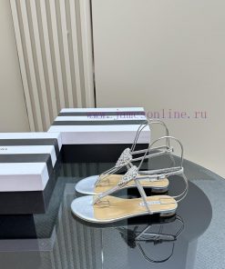 The mostAQUAZURA Flat Bottom Big Pineapple Water Diamond Mesh Decorative High Heels2024 spririqglsvu