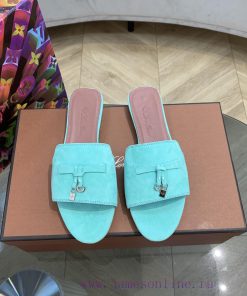 Loro Pia * a slippers are made of top-notch Italian cashmere, retro elegant, low-key, luxurir7hga5z0