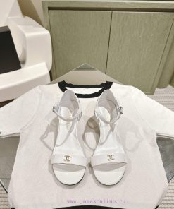 | ²⁰²4 𝐬𝐬  🤍🤎𝐂𝐡 * 𝐧𝐞𝐥 Chanel Hot selling Genuine Silk One Belt SandalsThe upper of the shapa9an6g
