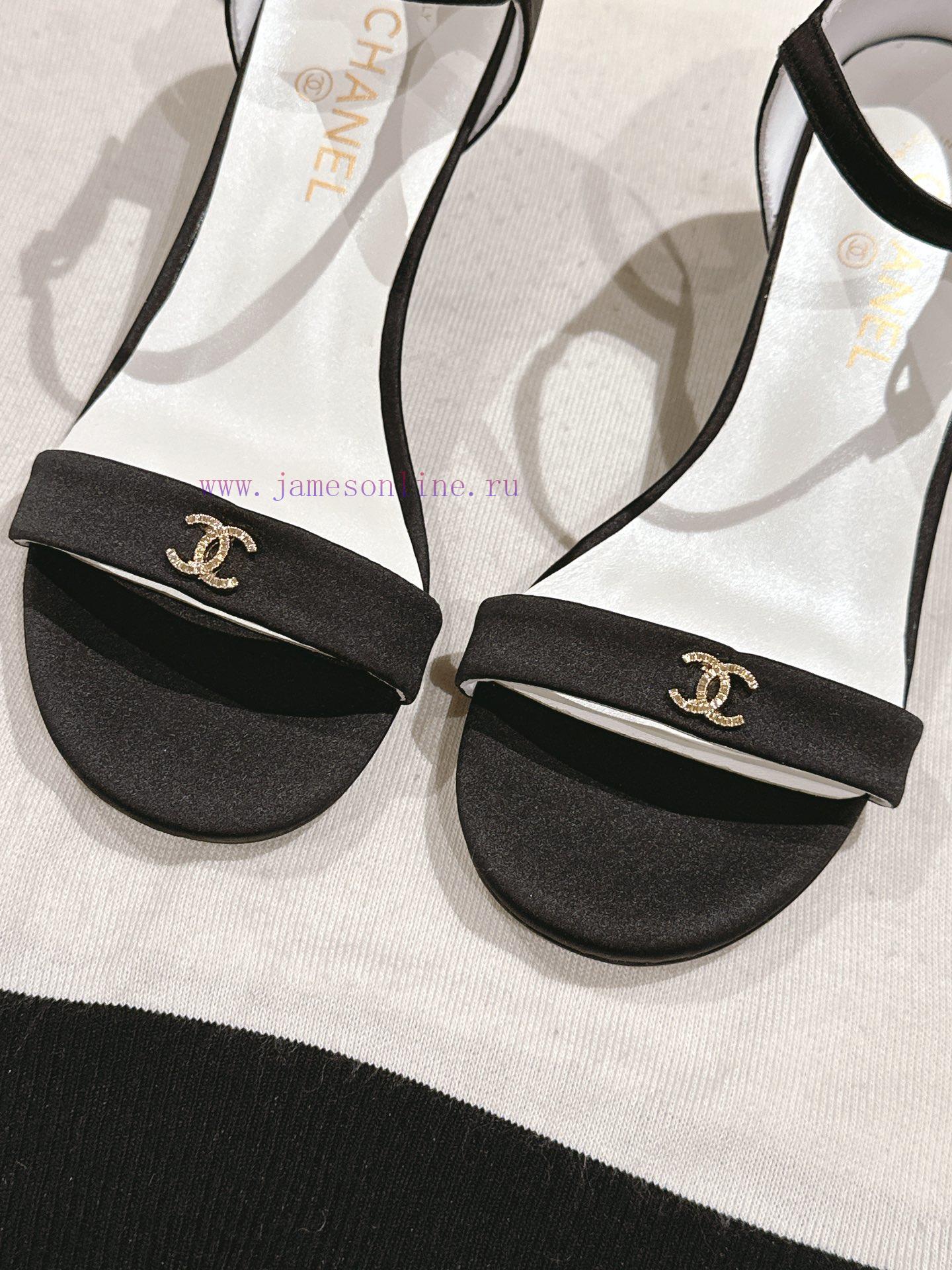 | ²⁰²4 𝐬𝐬 🤍🤎𝐂𝐡 * 𝐧𝐞𝐥 Chanel Hot selling Genuine Silk One Belt SandalsThe upper of the sh5vy782b1 - Image 6