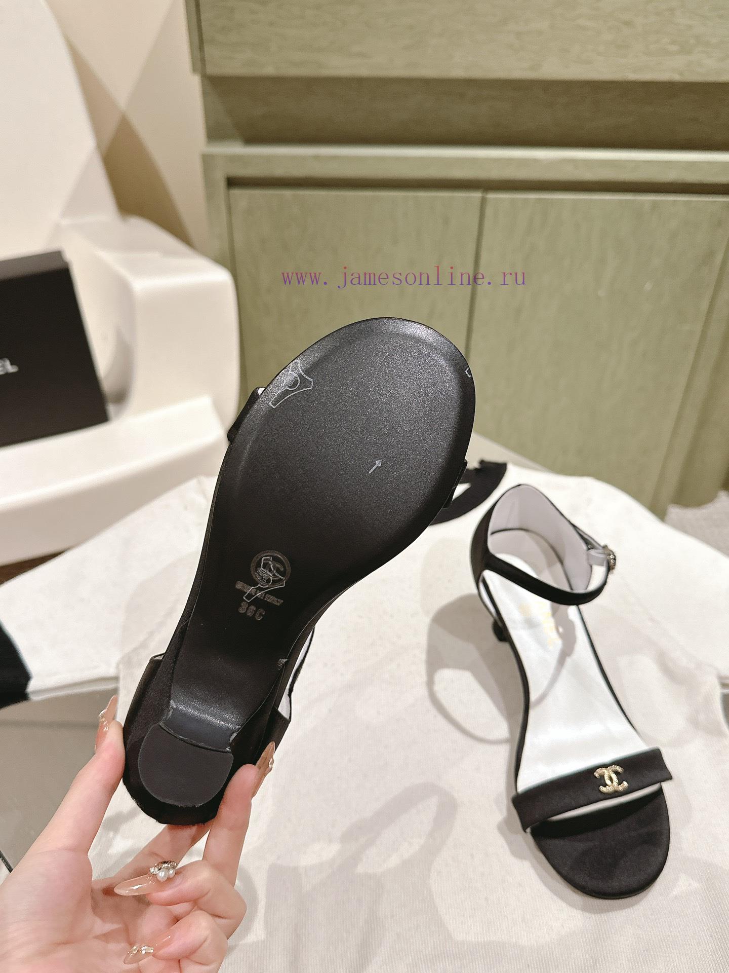 | ²⁰²4 𝐬𝐬 🤍🤎𝐂𝐡 * 𝐧𝐞𝐥 Chanel Hot selling Genuine Silk One Belt SandalsThe upper of the sh5vy782b1 - Image 7