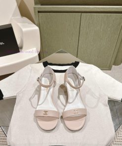 | ²⁰²4 𝐬𝐬  🤍🤎𝐂𝐡 * 𝐧𝐞𝐥 Chanel Hot selling Genuine Silk One Belt SandalsThe upper of the shl0nyy76t