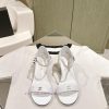 | ²⁰²4 𝐬𝐬  🤍🤎𝐂𝐡 * 𝐧𝐞𝐥 Chanel Hot selling Genuine Silk One Belt SandalsThe upper of the shmb3k3vf7