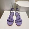 Christian Louboutin CL diagonal strap rivet flat sandalsFull original one-to-one mold customb79816xp