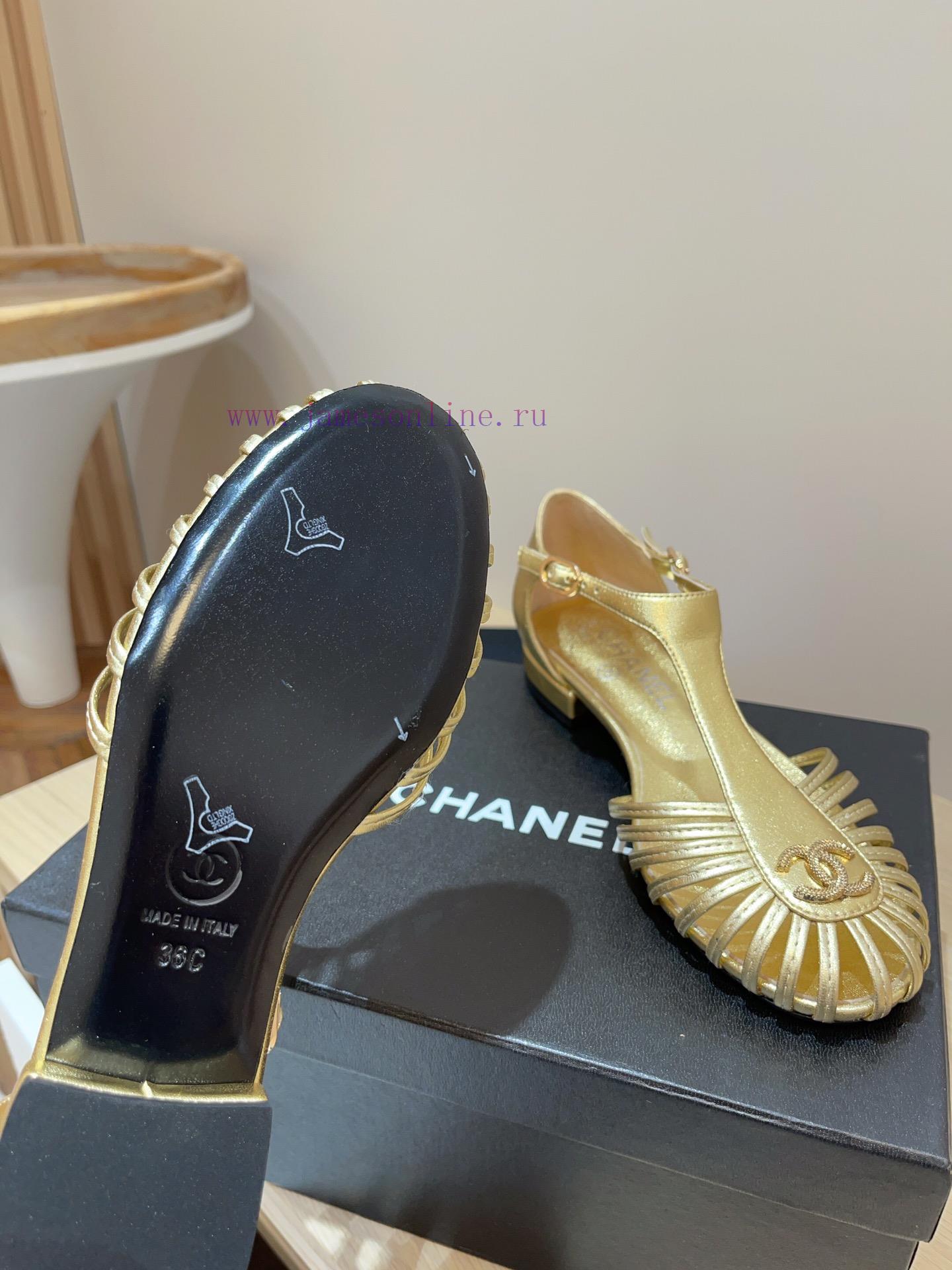 -24Fw new Chanel Roman flat sandalsCute enough to explode, rich heiress instantly looks retrgwvt7hwe - Image 10