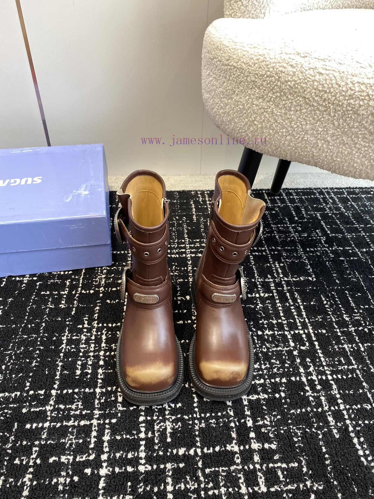 Top qualitysugarsu ss24 new arrival~SUGARSU 24ss | New Autumn/Winter Knight BootsRetro knigho4qskscp - Image 2