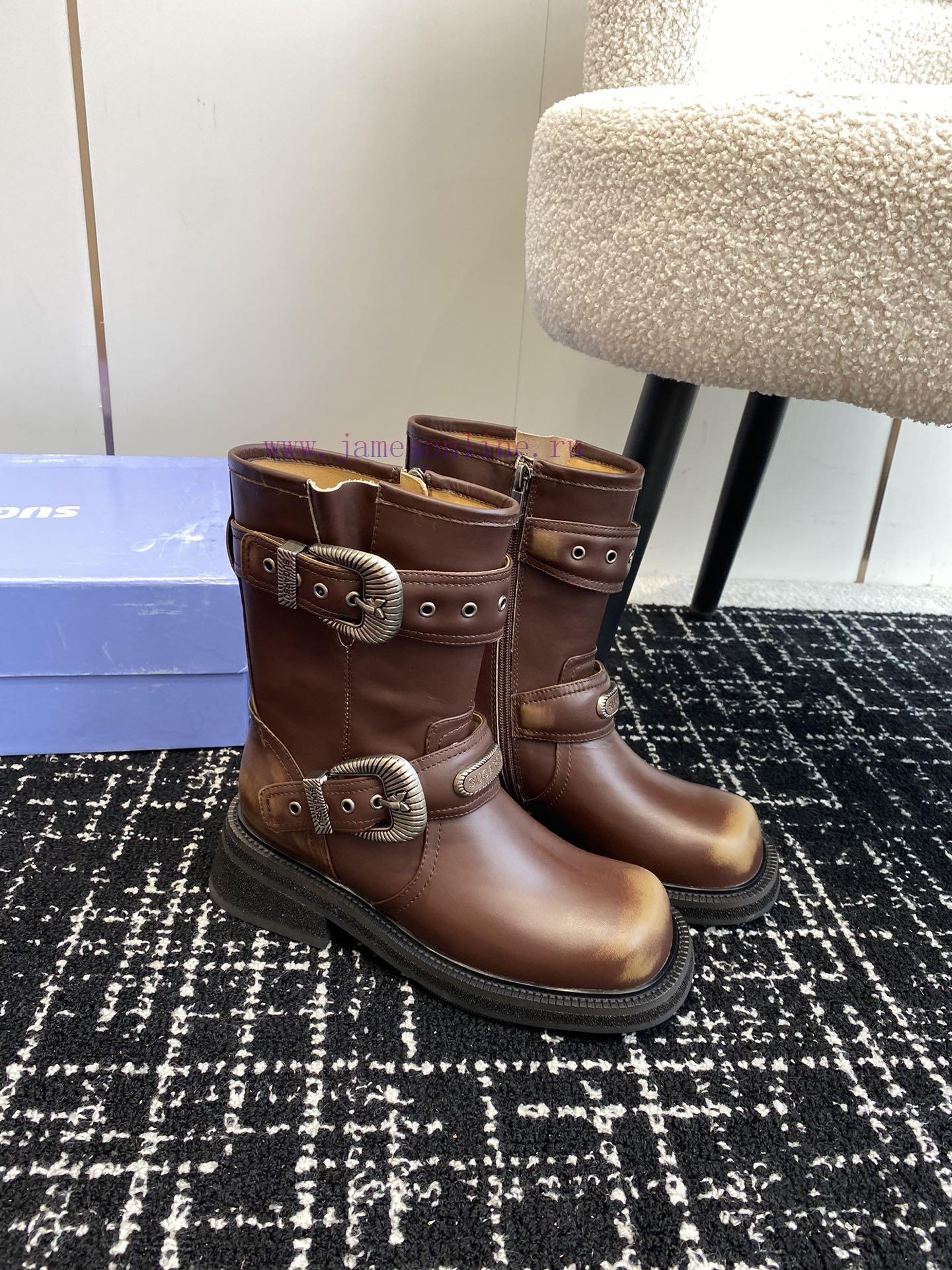 Top qualitysugarsu ss24 new arrival~SUGARSU 24ss | New Autumn/Winter Knight BootsRetro knigho4qskscp - Image 3