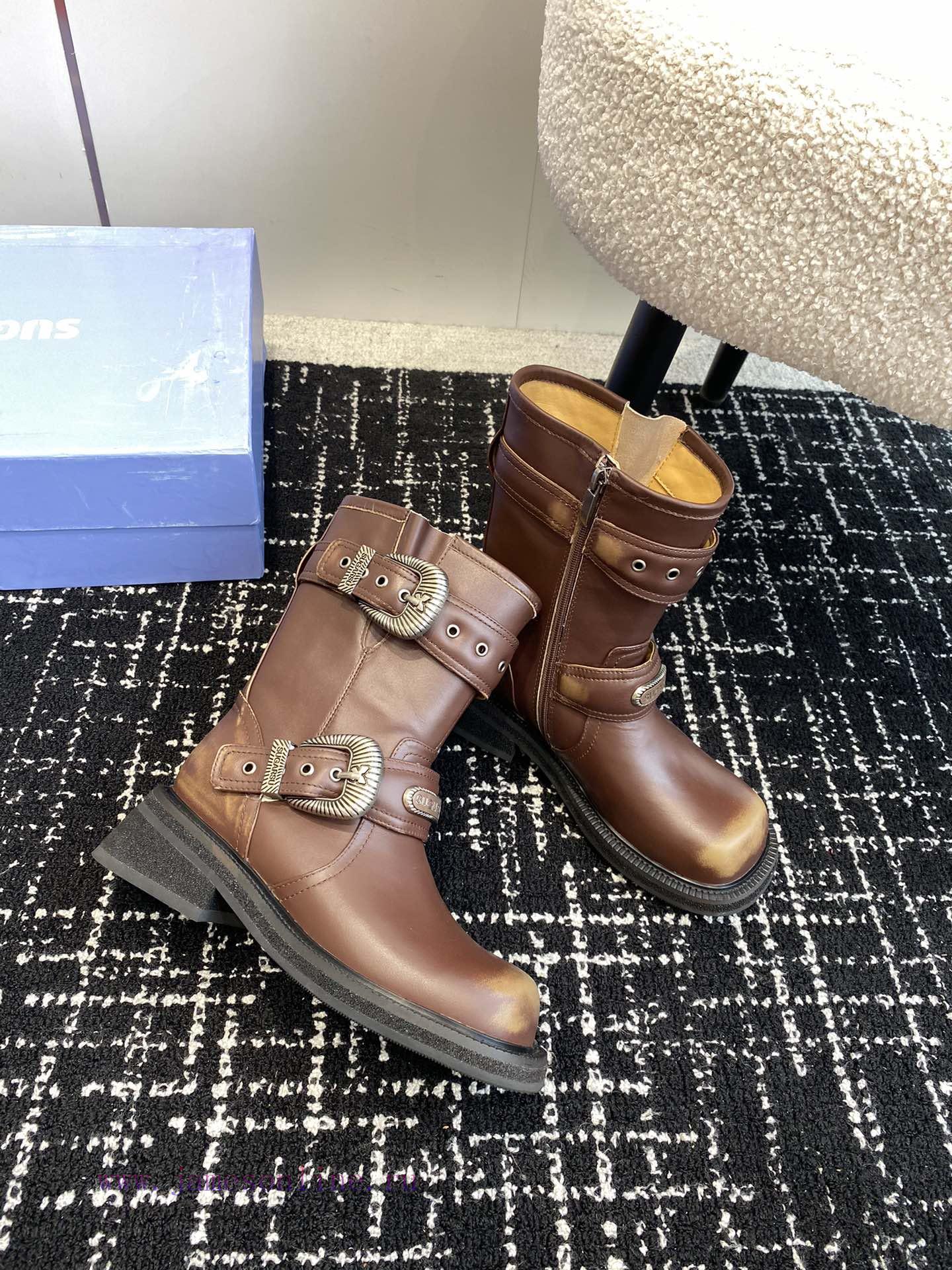 Top qualitysugarsu ss24 new arrival~SUGARSU 24ss | New Autumn/Winter Knight BootsRetro knigho4qskscp - Image 4