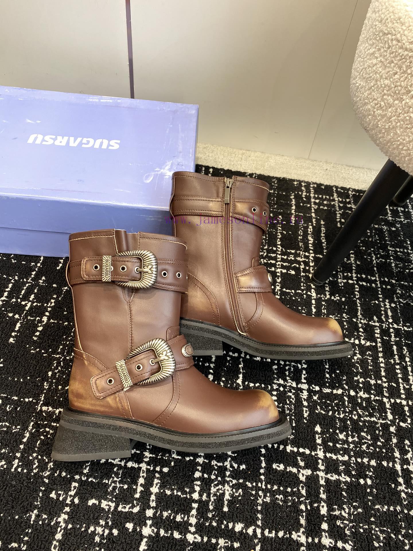 Top qualitysugarsu ss24 new arrival~SUGARSU 24ss | New Autumn/Winter Knight BootsRetro knigho4qskscp - Image 6