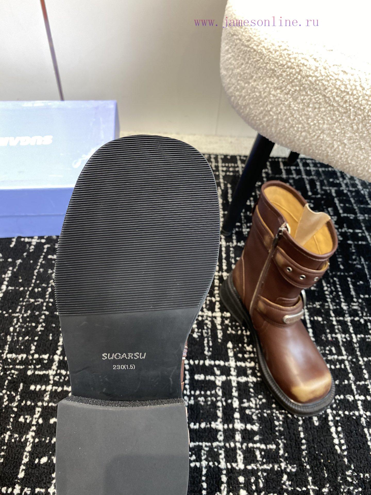Top qualitysugarsu ss24 new arrival~SUGARSU 24ss | New Autumn/Winter Knight BootsRetro knigho4qskscp - Image 10