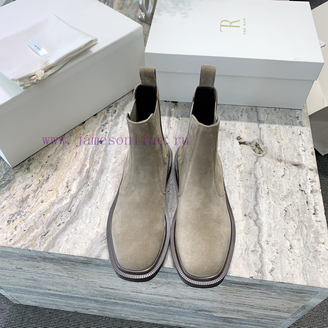 The row's new short boots have a simple and high-end feel, with a square toe that is both co1w1tlv8u