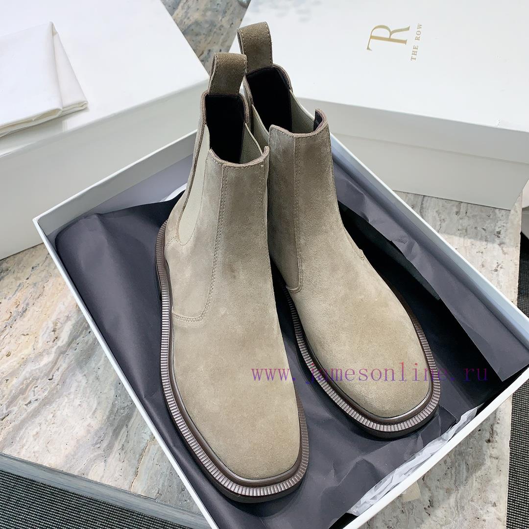 The row's new short boots have a simple and high-end feel, with a square toe that is both co1w1tlv8u - Image 4