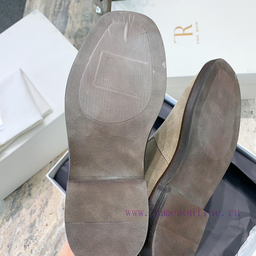 The row's new short boots have a simple and high-end feel, with a square toe that is both co1w1tlv8u - Image 10