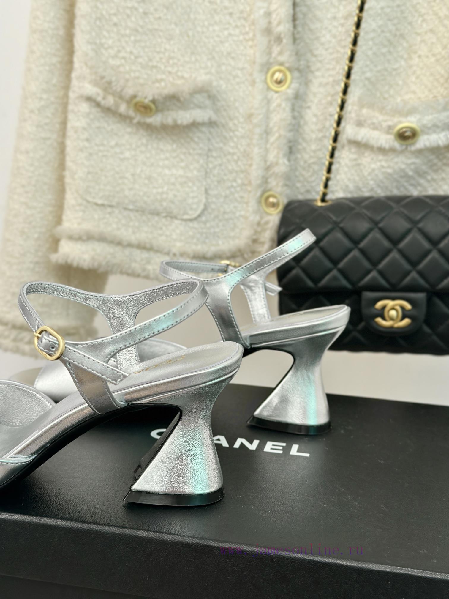 Chanel | Chanel 24P New ProductDouble C thick heel sandals seriesThe shoe upper is made of iuva727ap - Image 7