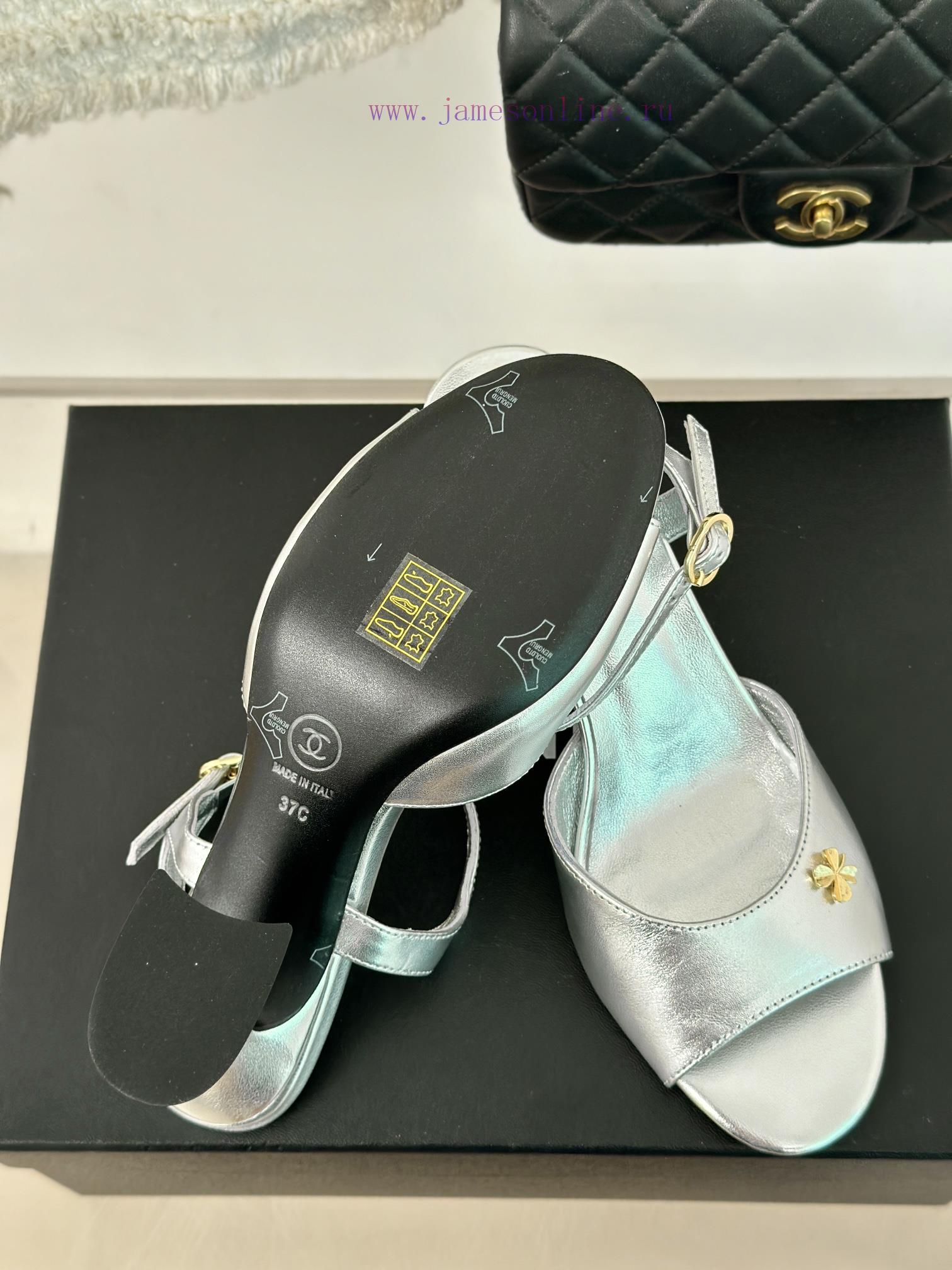 Chanel | Chanel 24P New ProductDouble C thick heel sandals seriesThe shoe upper is made of iuva727ap - Image 10