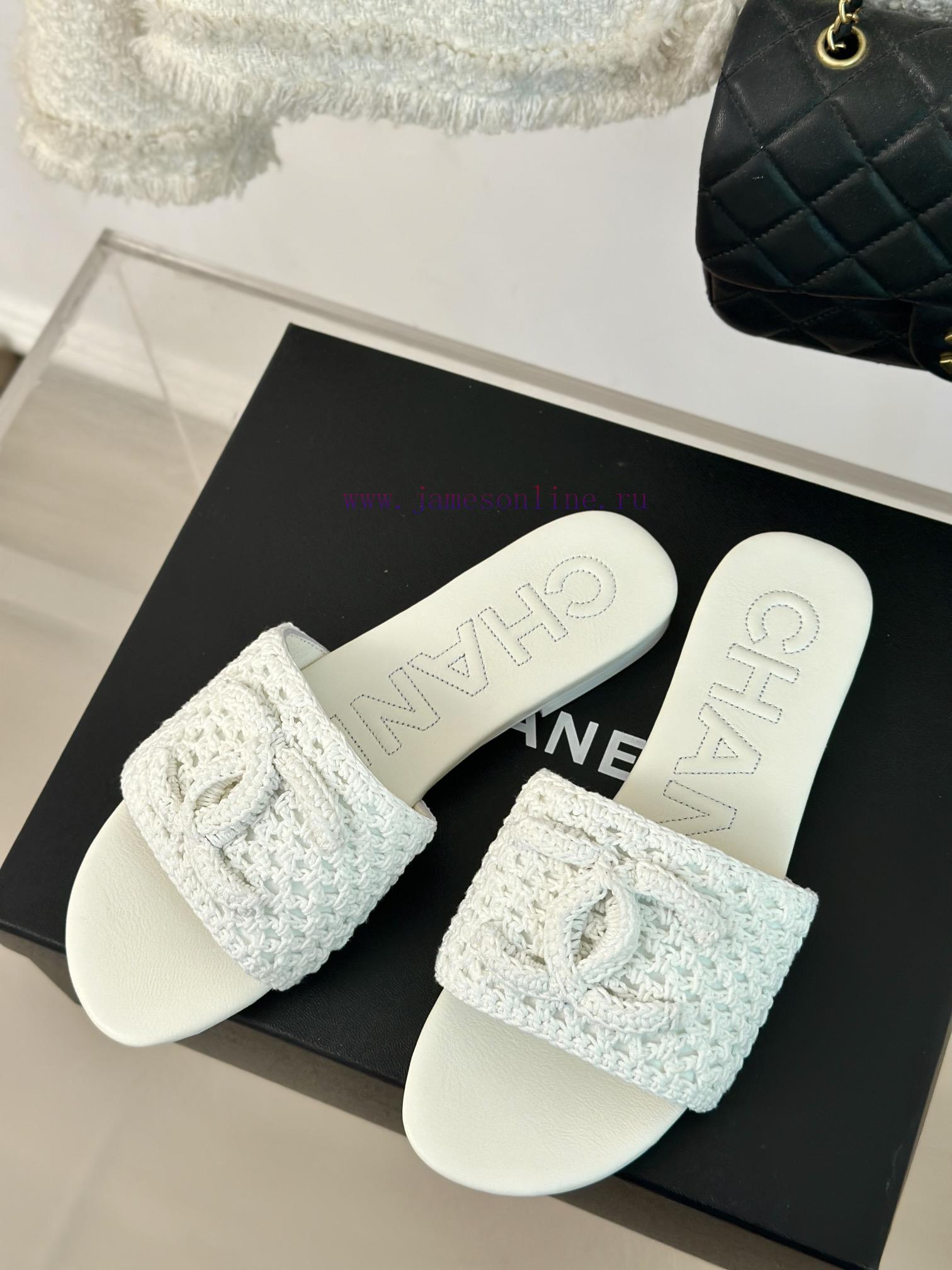Chanel | Chanel 24P New ProductKnitted Double C Flat Flat SlippersA must-have cool mop serie6t11xxlh - Image 3
