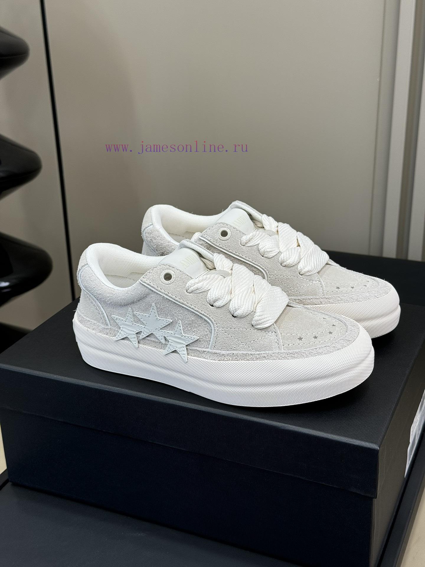 Amiri fw24 new arrival~Amiri 24 Autumn/Winter Sunset Skate Couple's Star Shoes are so beautikq02x2pc - Image 2