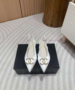 -24FW new Chanel pearl buckle flat/high-heeled sandalsDouble C color bead buckle design, suiwp6o63cn