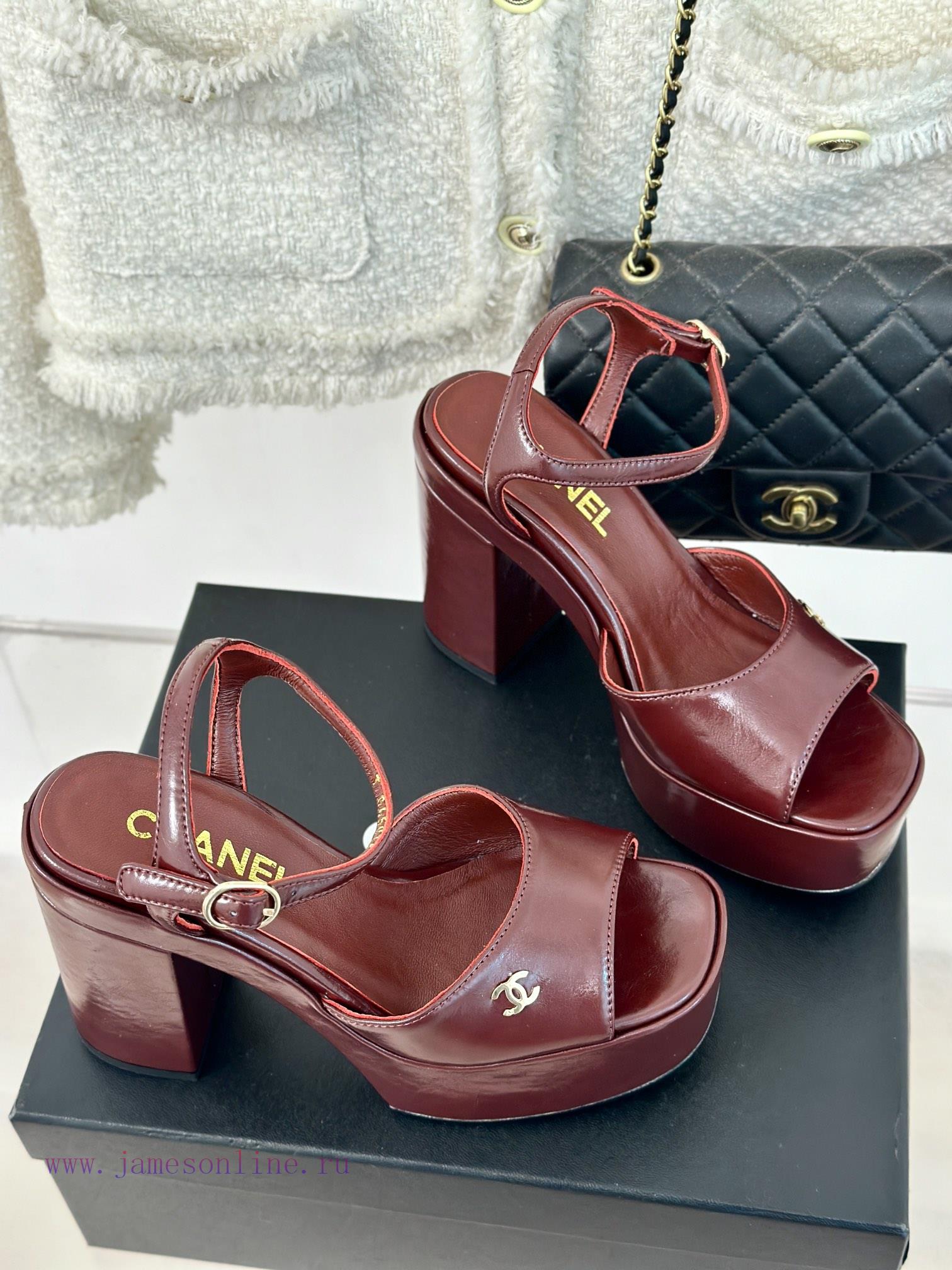 Chanel | Chanel 24P Spring/Summer New ProductsDouble C waterproof platform coarse heel sanda1w3dwwnx - Image 4