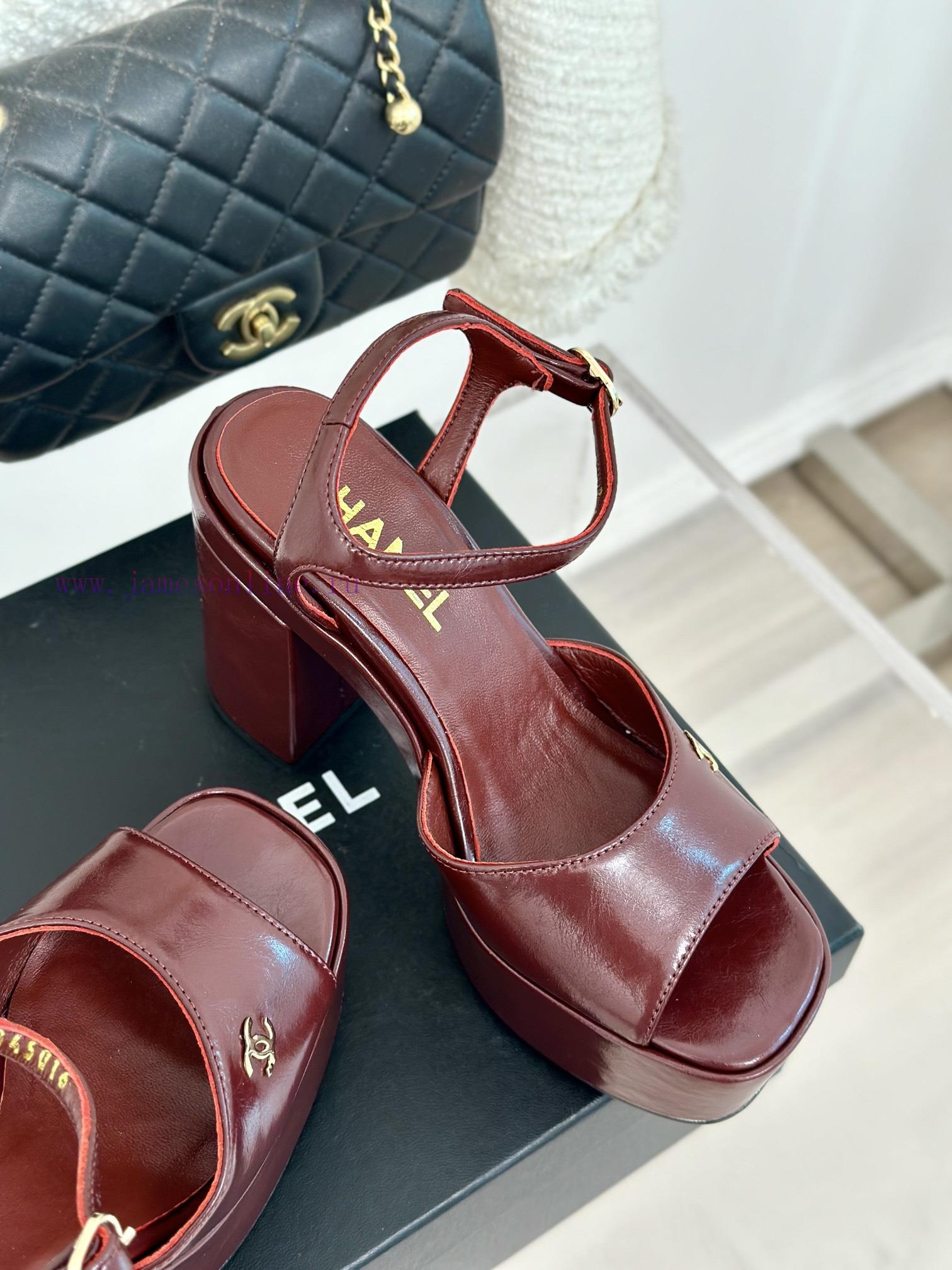 Chanel | Chanel 24P Spring/Summer New ProductsDouble C waterproof platform coarse heel sanda1w3dwwnx - Image 6