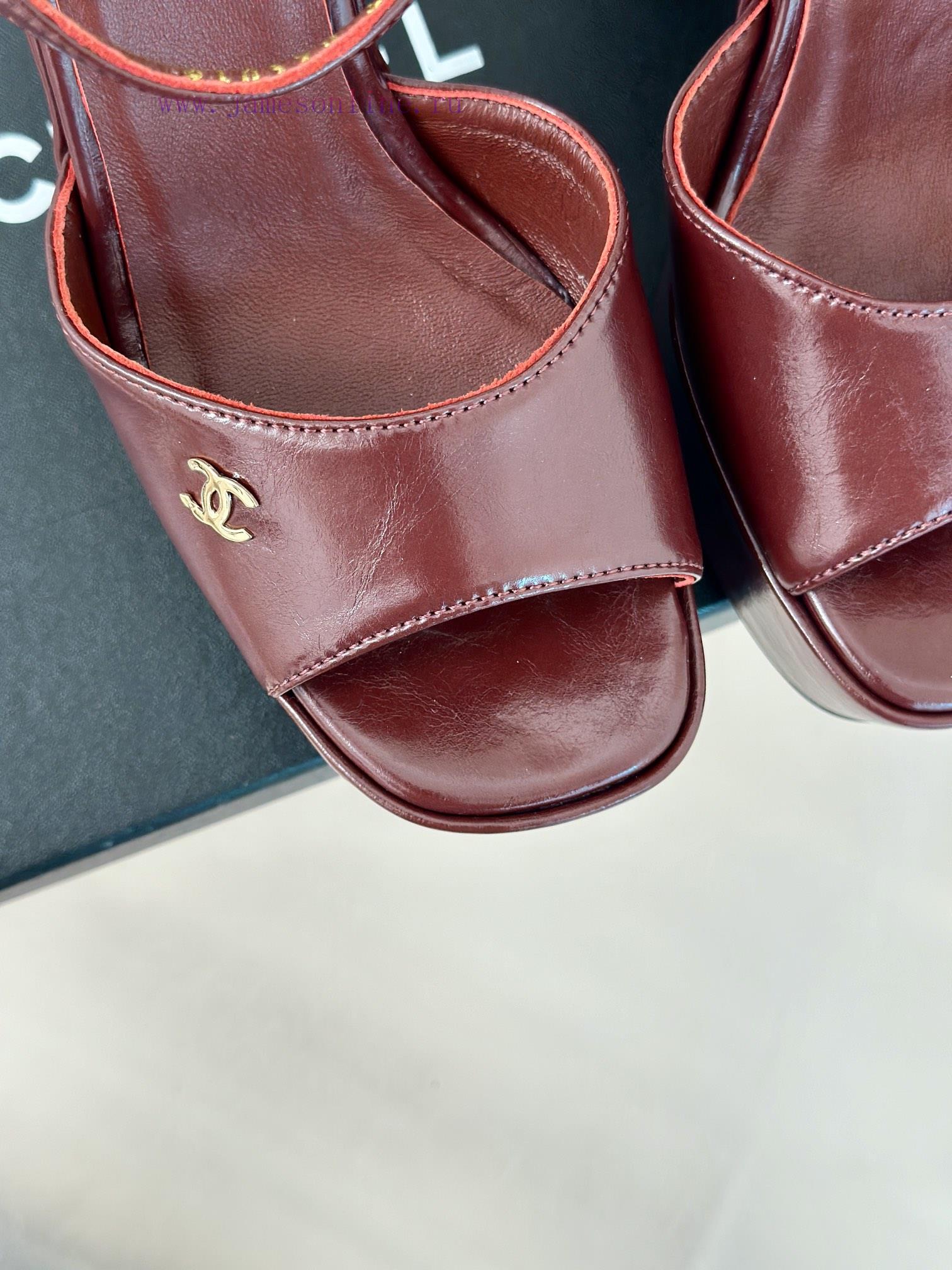 Chanel | Chanel 24P Spring/Summer New ProductsDouble C waterproof platform coarse heel sanda1w3dwwnx - Image 8