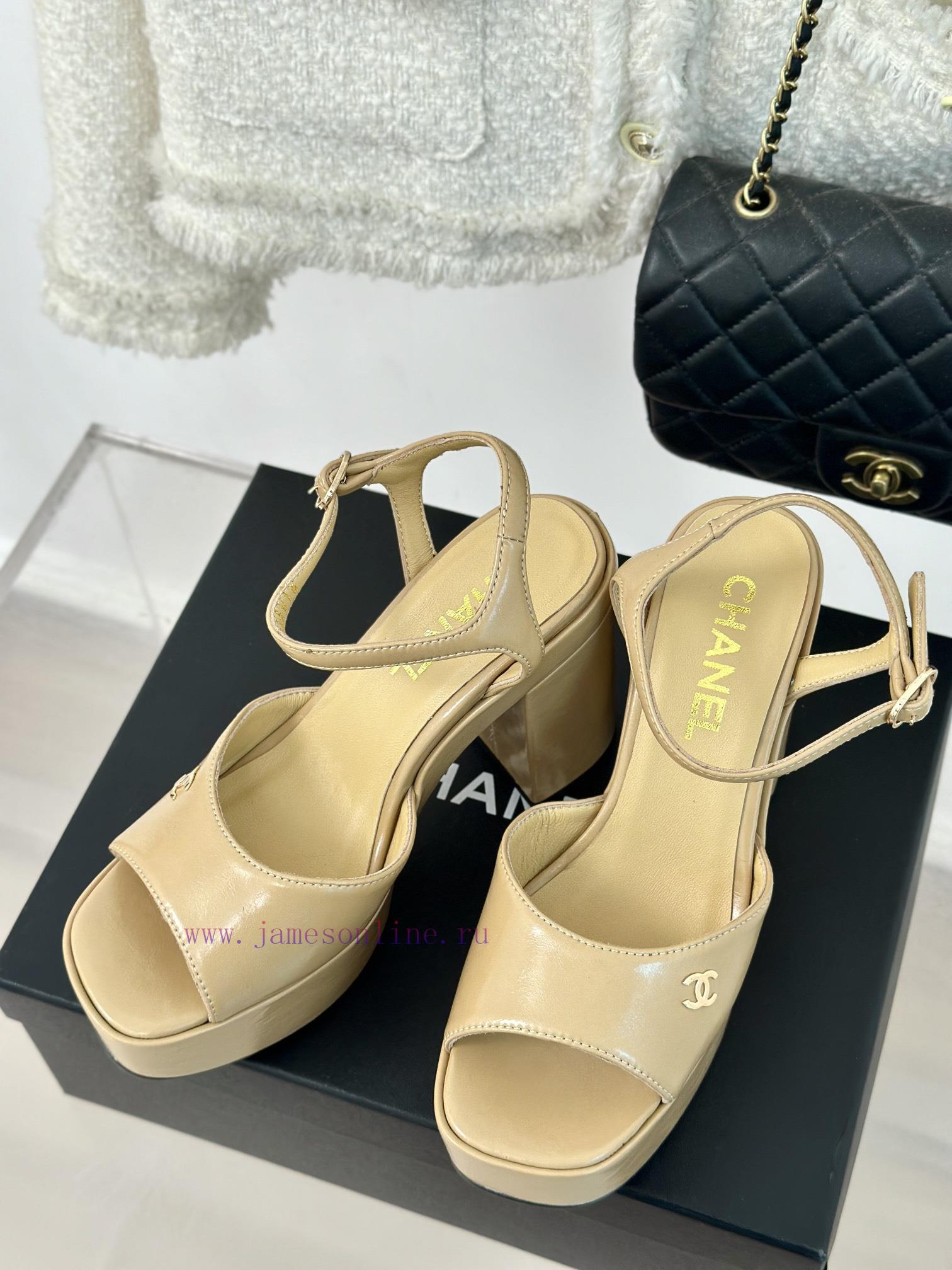 Chanel | Chanel 24P Spring/Summer New ProductsDouble C waterproof platform coarse heel sandahvpbf8lq - Image 3