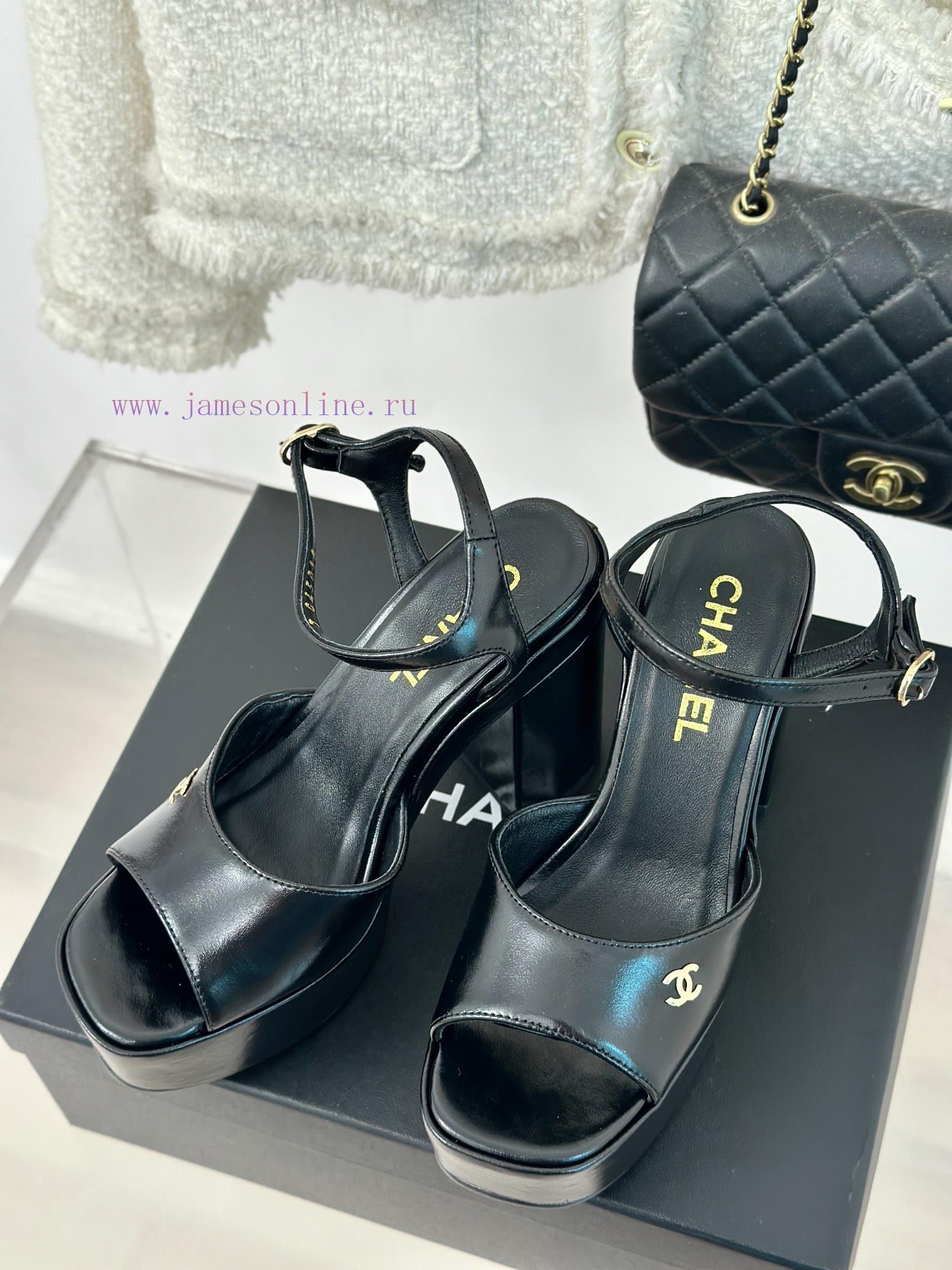 Chanel | Chanel 24P Spring/Summer New ProductsDouble C waterproof platform coarse heel sandazvad7d1t - Image 3