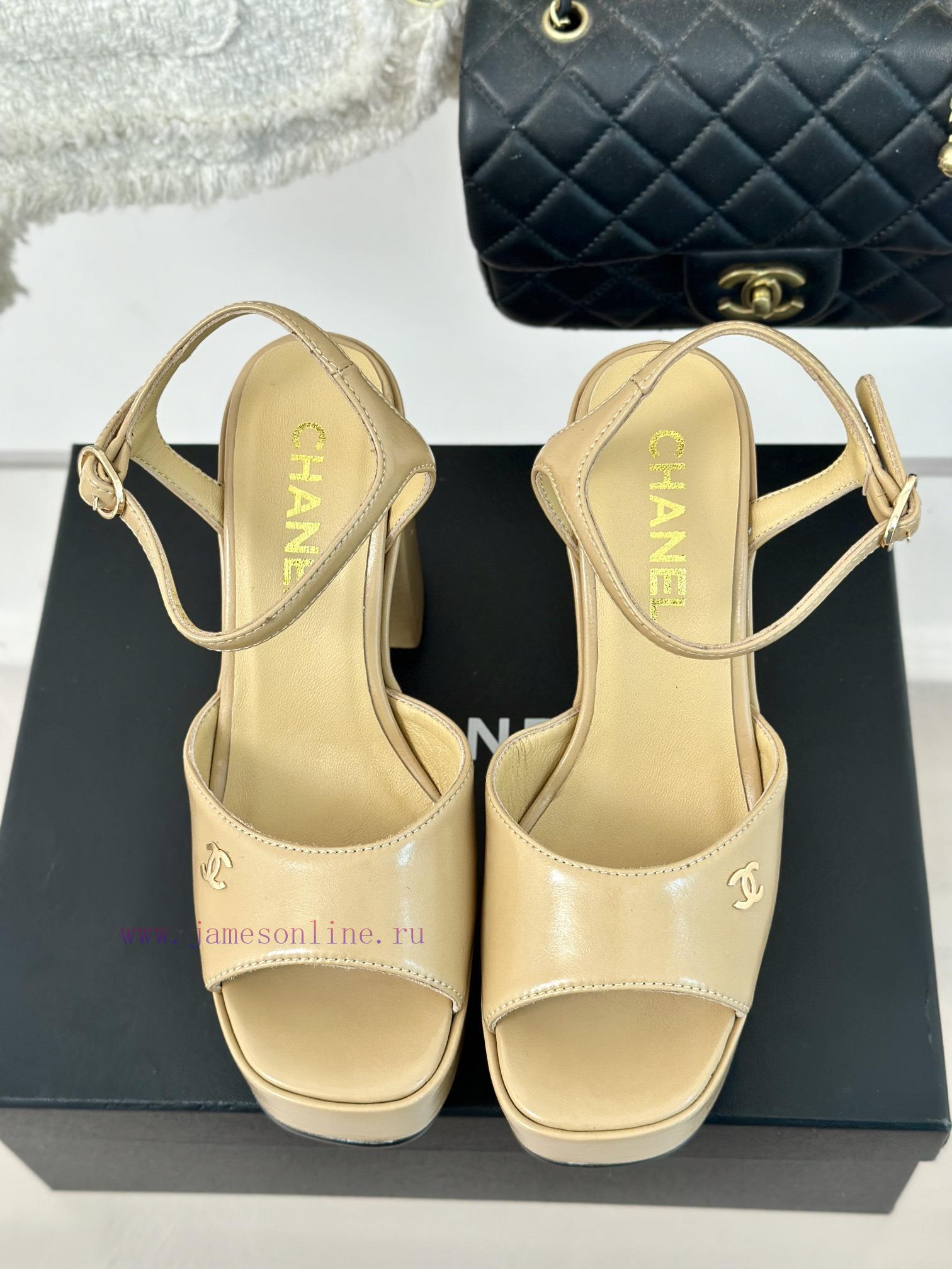 Chanel | Chanel 24P Spring/Summer New ProductsDouble C waterproof platform coarse heel sandahvpbf8lq - Image 5