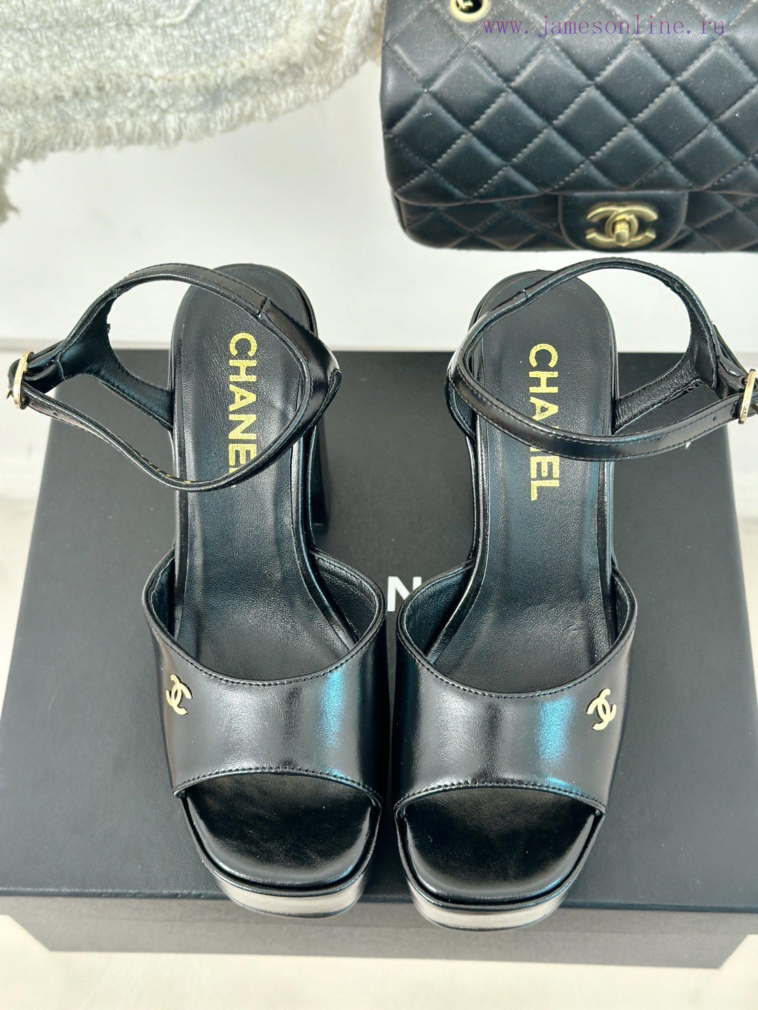 Chanel | Chanel 24P Spring/Summer New ProductsDouble C waterproof platform coarse heel sandazvad7d1t - Image 5