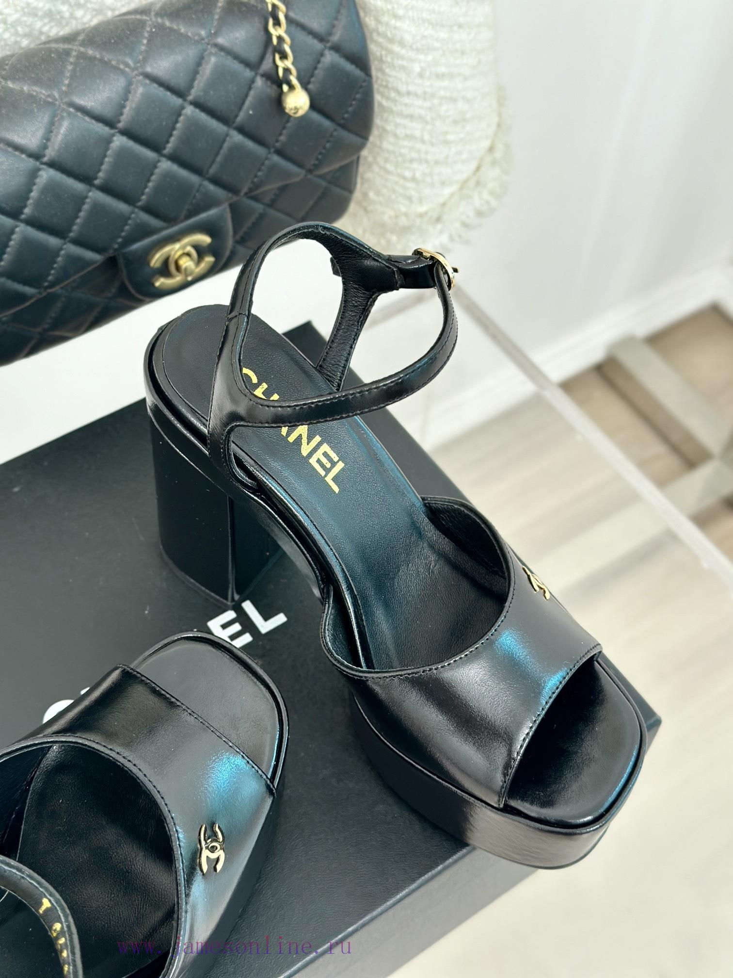 Chanel | Chanel 24P Spring/Summer New ProductsDouble C waterproof platform coarse heel sandazvad7d1t - Image 6