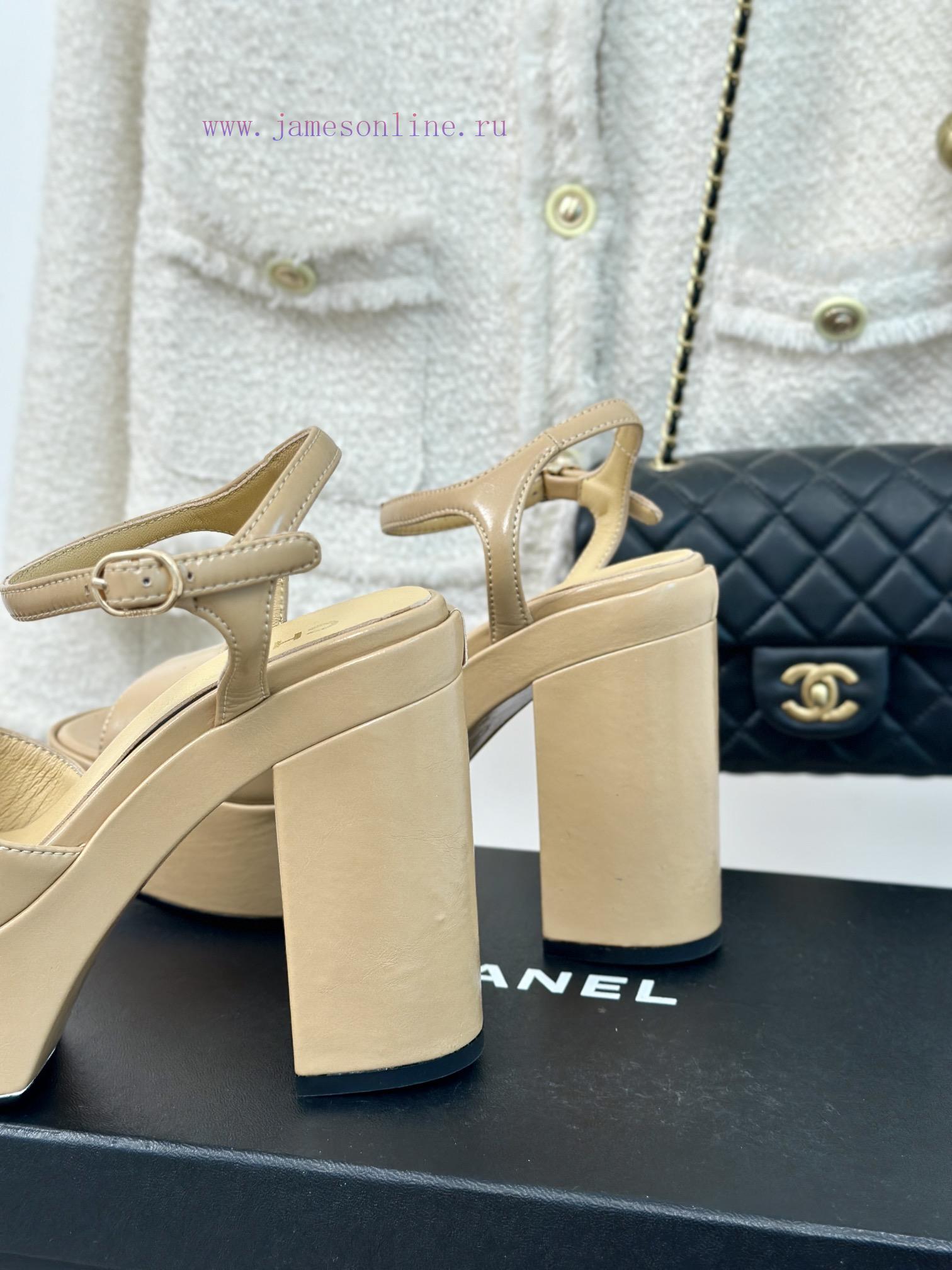 Chanel | Chanel 24P Spring/Summer New ProductsDouble C waterproof platform coarse heel sandahvpbf8lq - Image 7