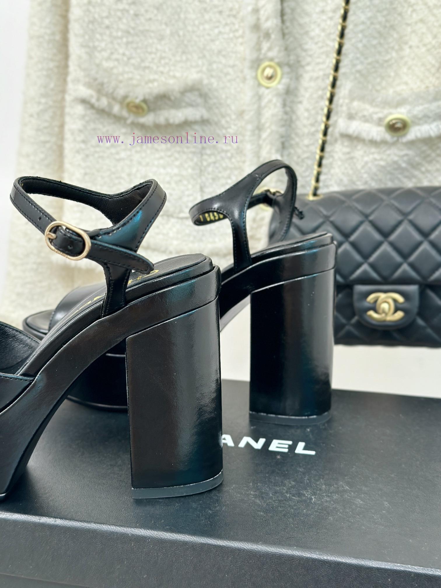 Chanel | Chanel 24P Spring/Summer New ProductsDouble C waterproof platform coarse heel sandazvad7d1t - Image 7