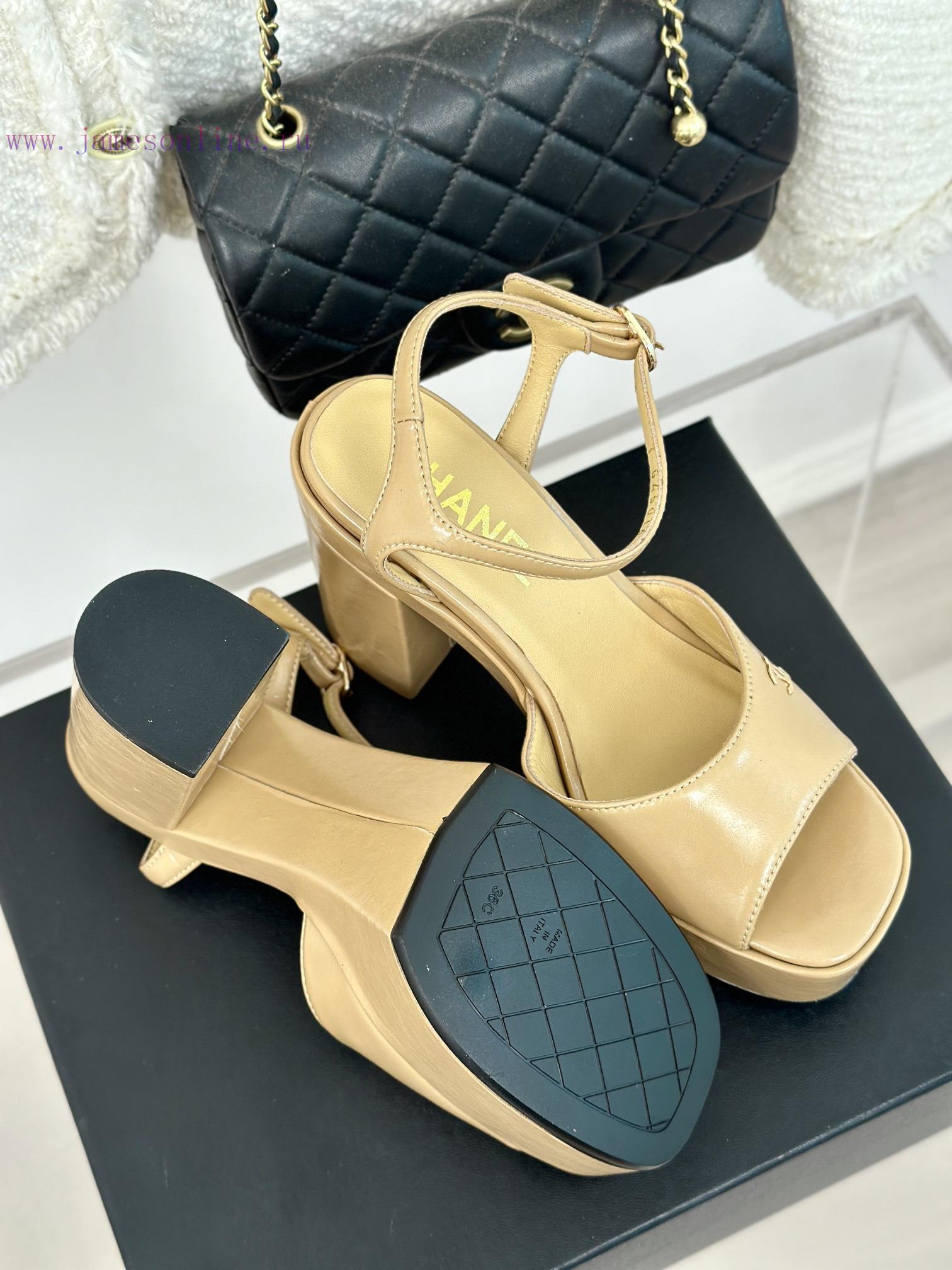 Chanel | Chanel 24P Spring/Summer New ProductsDouble C waterproof platform coarse heel sandahvpbf8lq - Image 10