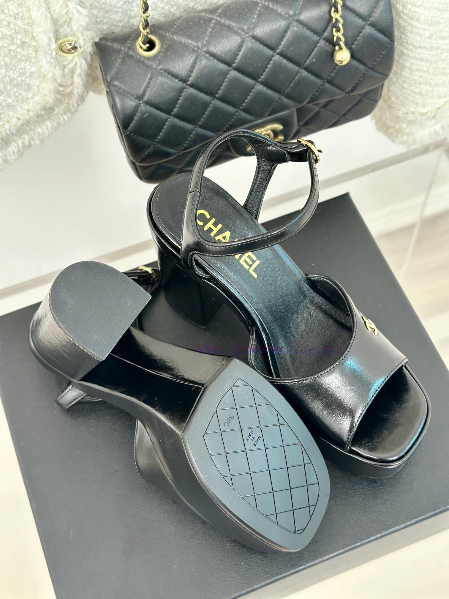 Chanel | Chanel 24P Spring/Summer New ProductsDouble C waterproof platform coarse heel sandazvad7d1t - Image 10