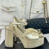 Chanel | Chanel 24P Spring/Summer New ProductsDouble C waterproof platform coarse heel sandaduc6s5fg