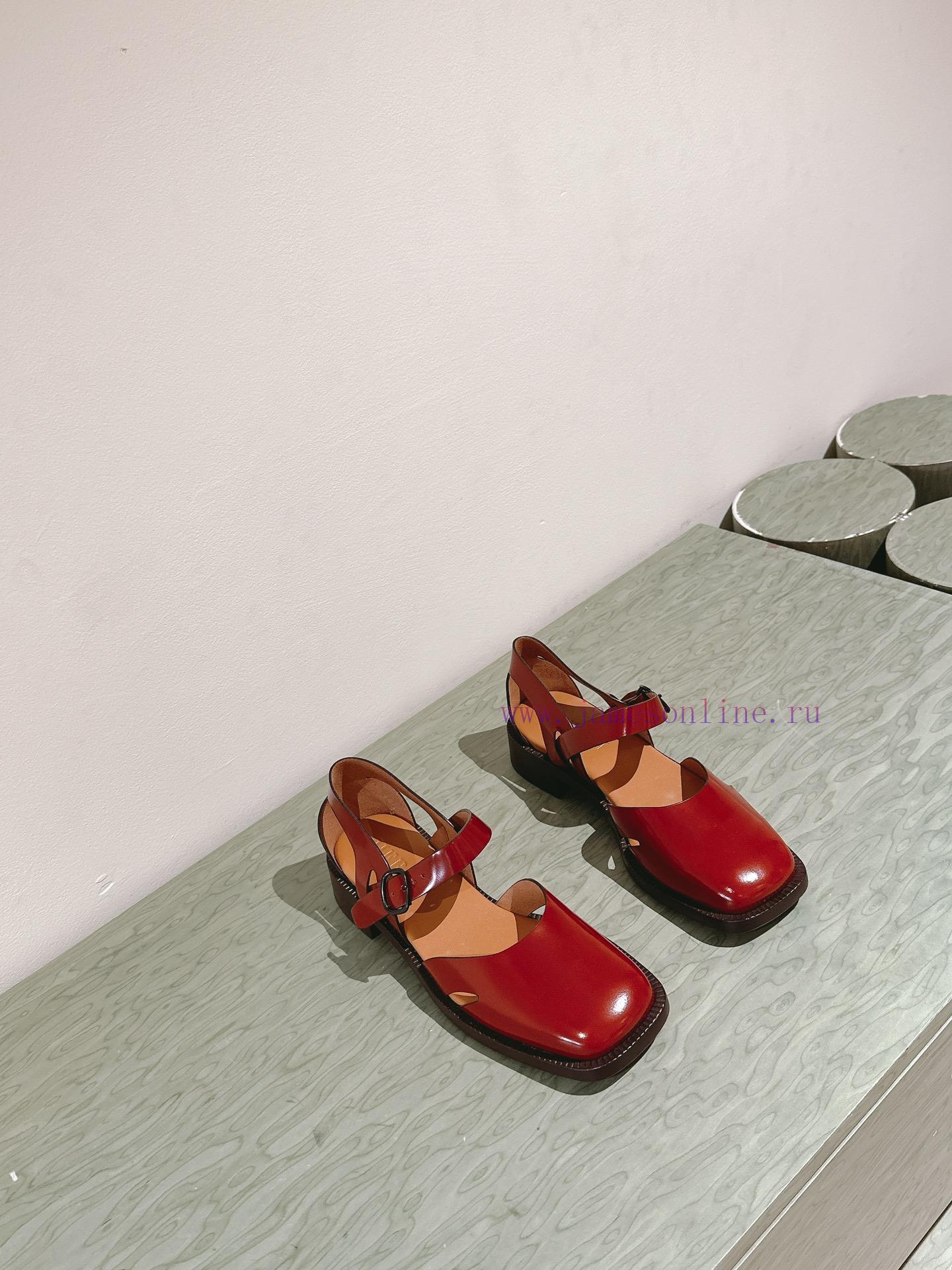 | ²⁰²4 𝐬𝐬 🤍🤎HEREU British minimalist motorcycle sandals with thick heels, round heads, anjk8p2x69 - Image 8